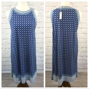 NWT Max Studio blue sleeveless dress